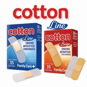 Curativo Band-Aid Family Care kit 4 caixa Com 35 Unidades Cotton Line
