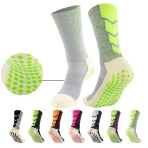 Kit 3 Meias Esportes de Proteção de Tubo Longo de Compressão Respirável Masculina